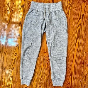 Lululemon joggers in heather grey